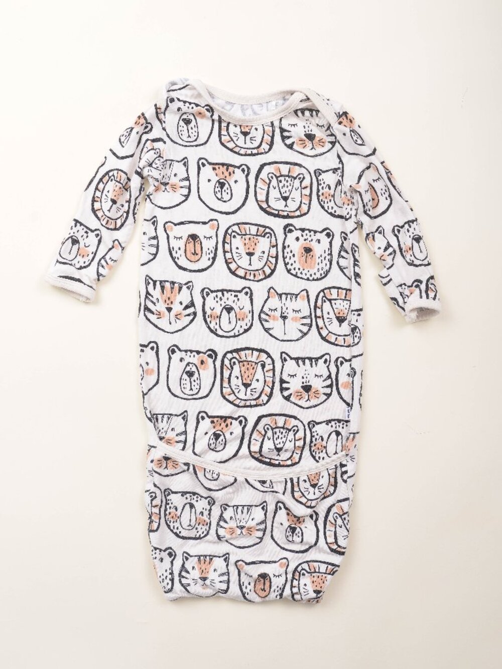 Little Sleepies Animal Print Bamboo Nightgown Pajamas Newborn